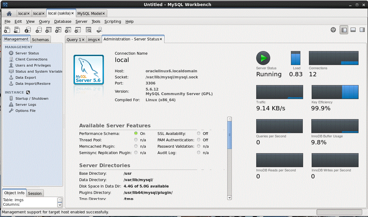 MySQL Workbench  Bild © Eigene