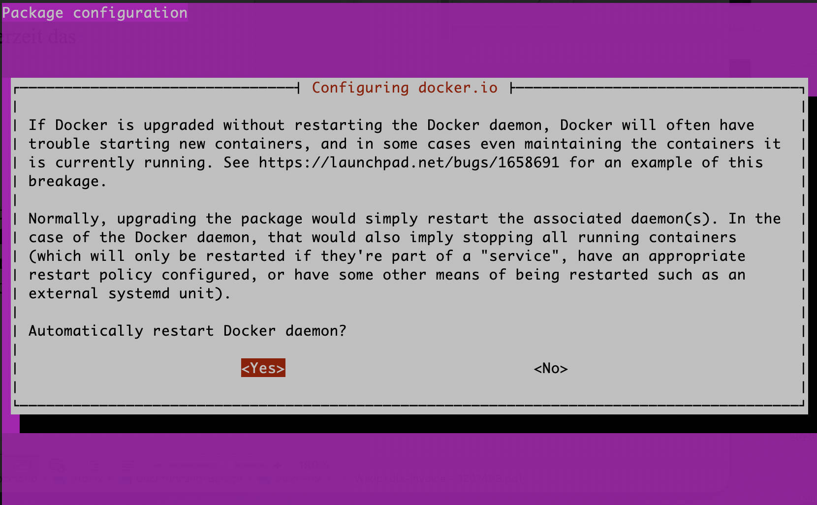 dpkg reconfigure  Bild © PCMasters.de
