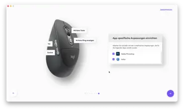 Logitech M850L Options appspezifische Anpassung