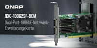 QNAP QXG-100G2SF-BCM: Dual-Port-100-GbE-PCIe-4.0-Karte für virtualisierten Speicher mit niedriger Latenz