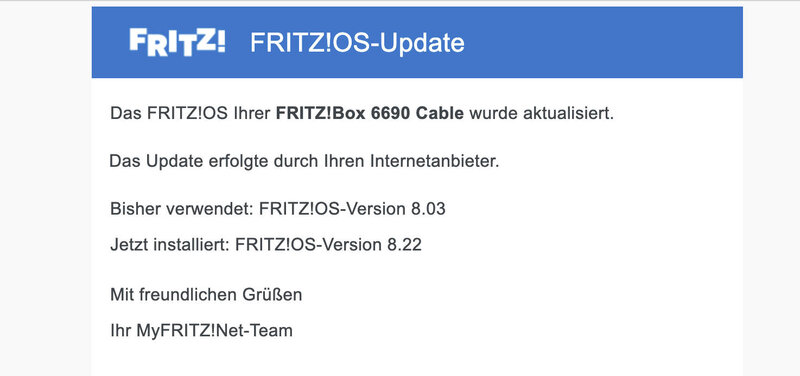 FritzOS 8 22