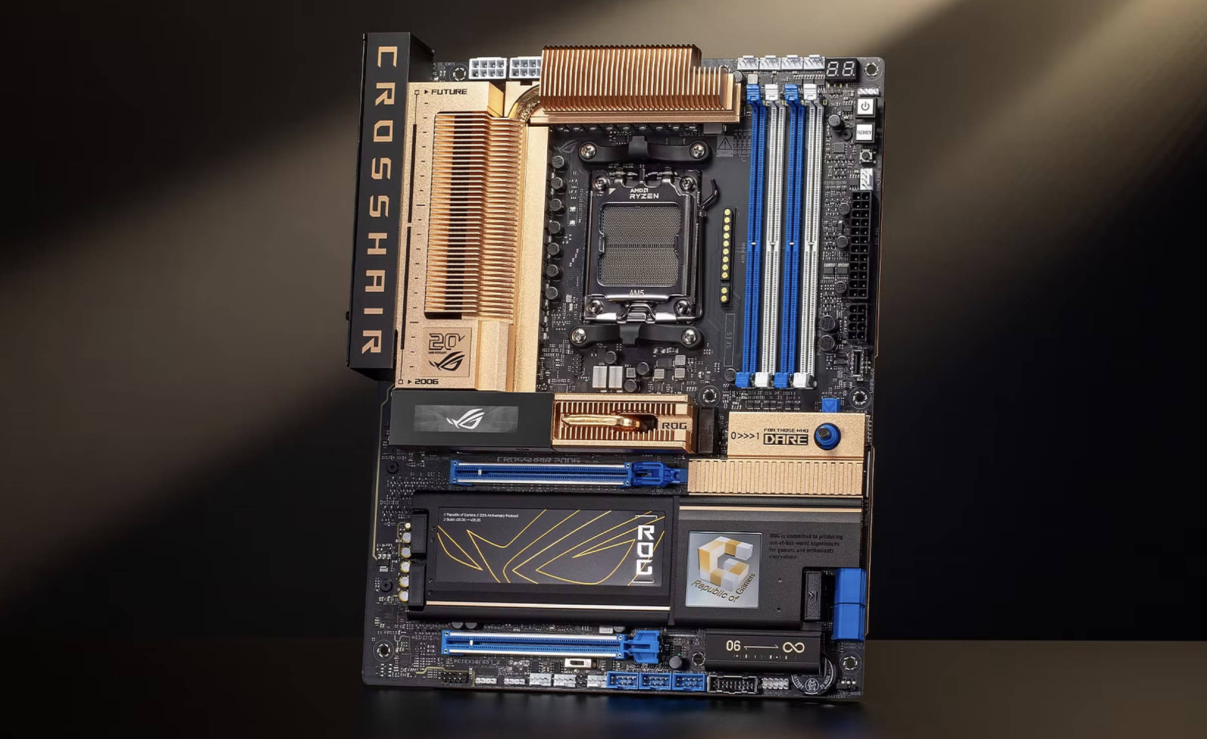 ASUS ROG Crosshair 2006 Anniversary-Motherboard im ikonischen Design