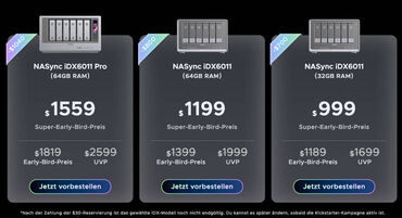 UGREEN NASync iDX6011 und iDX6011 Pro Preise UGREEN NASync iDX6011 und iDX6011 Pro Preise