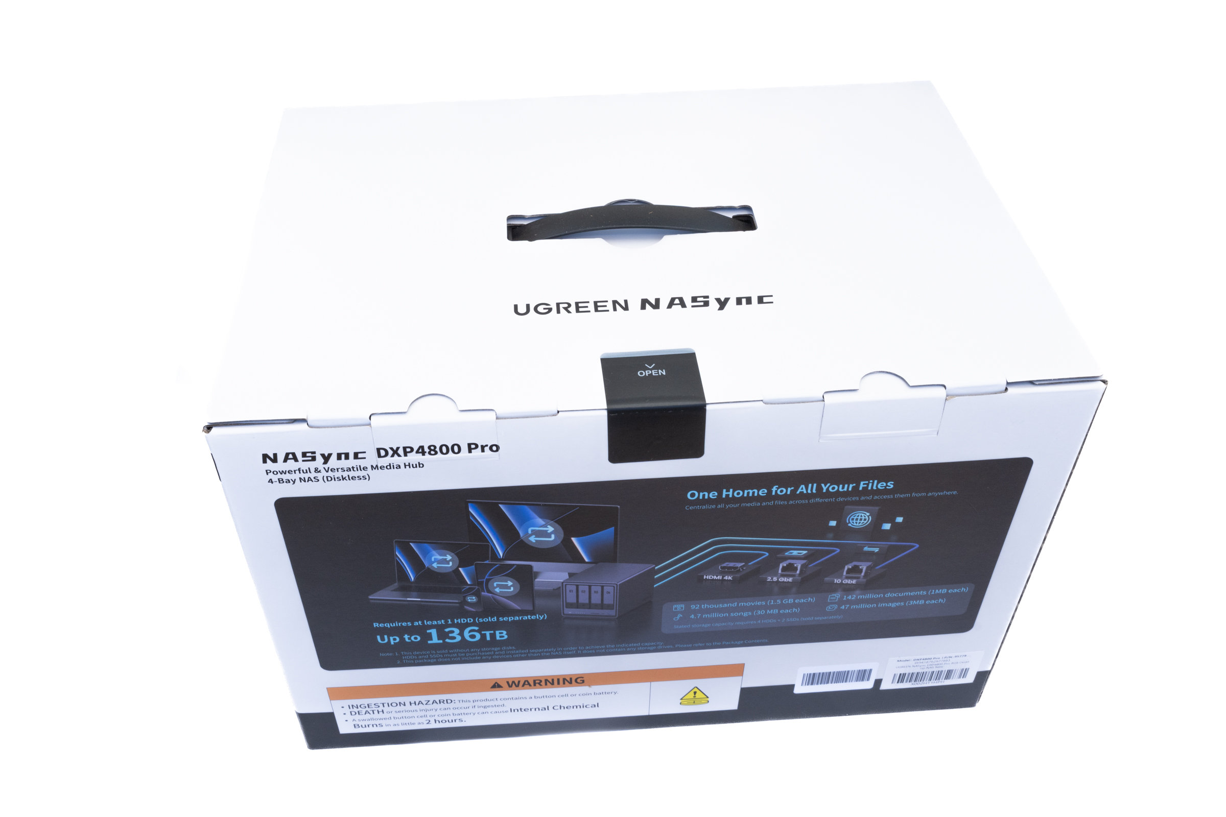 UGREEN DXP4800 Pro Verpackung Rückseite UGREEN DXP4800 Pro Verpackung Rückseite
