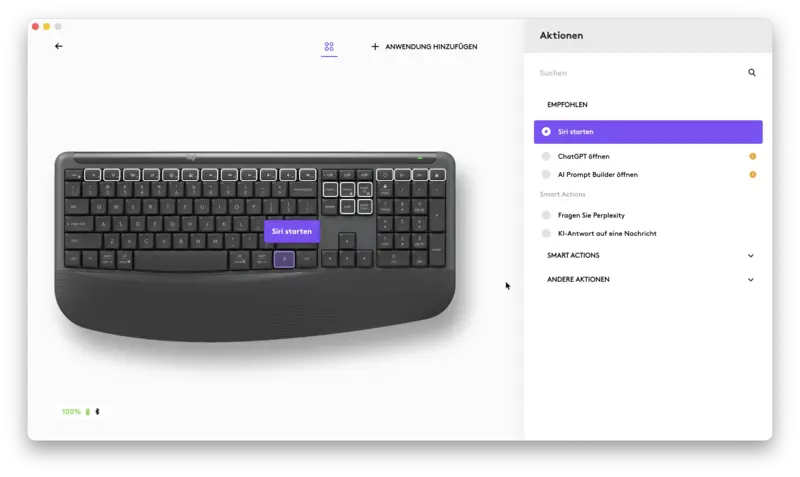 Logitech K880 Options Ki Taste