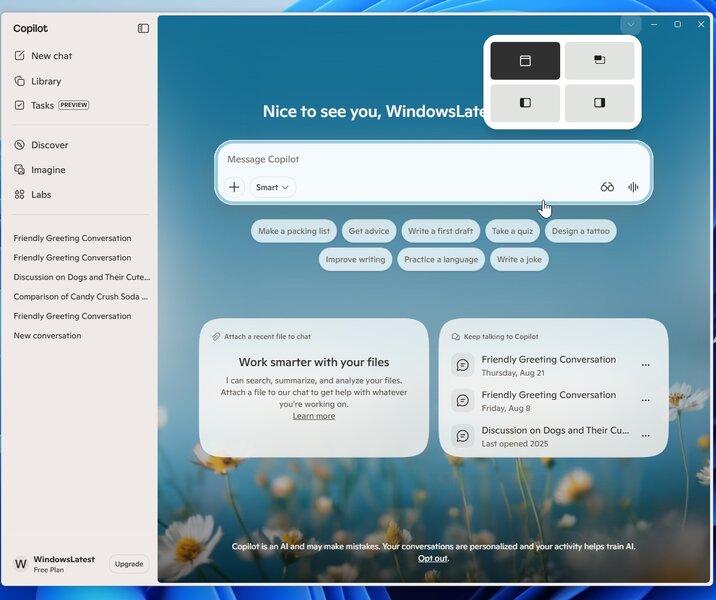 Copilot for Windows 11 Snippets Copilot for Windows 11 Snippets