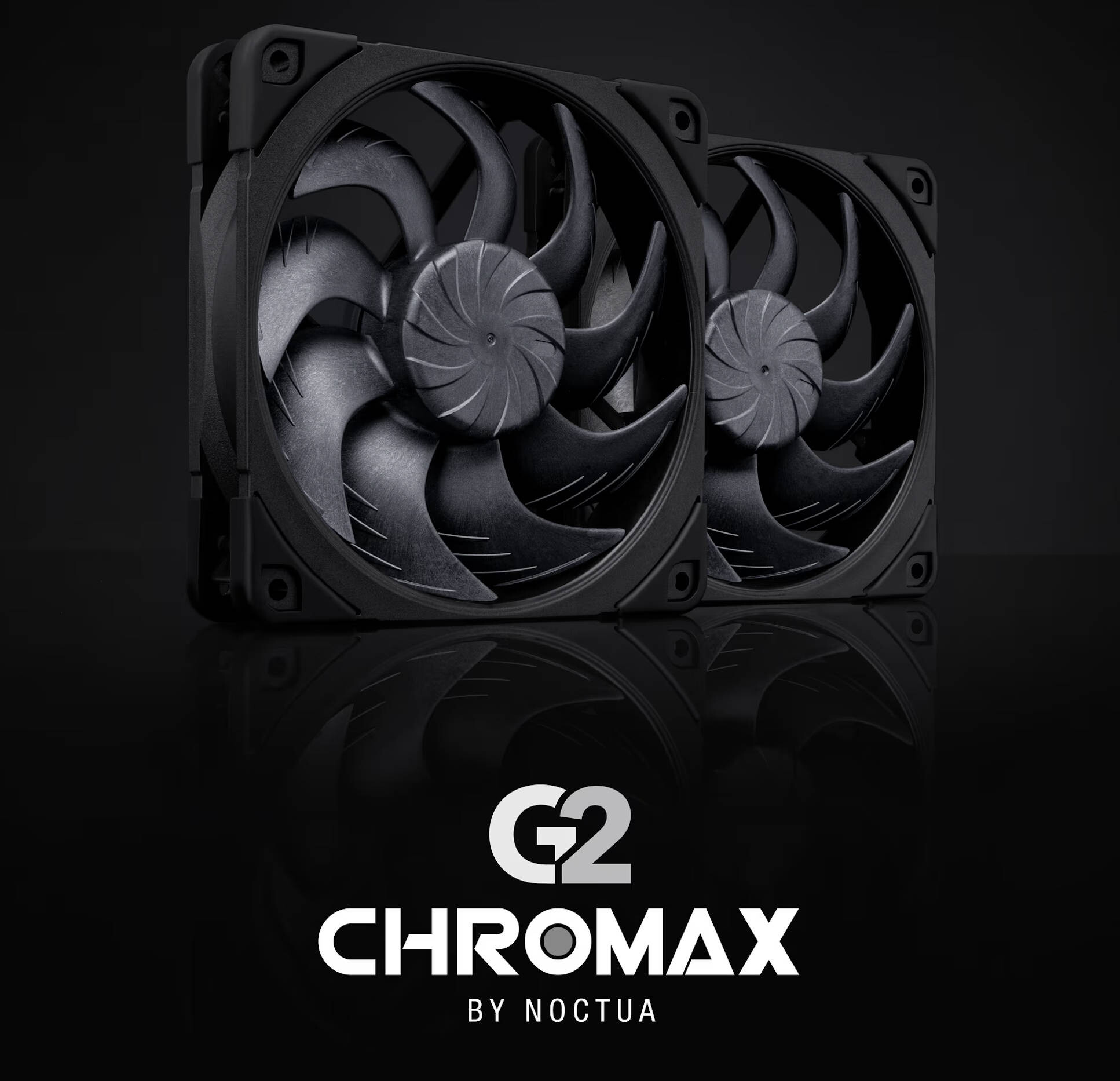 Noctua NF A12x25 G2 chromax black  Bild © Noctua