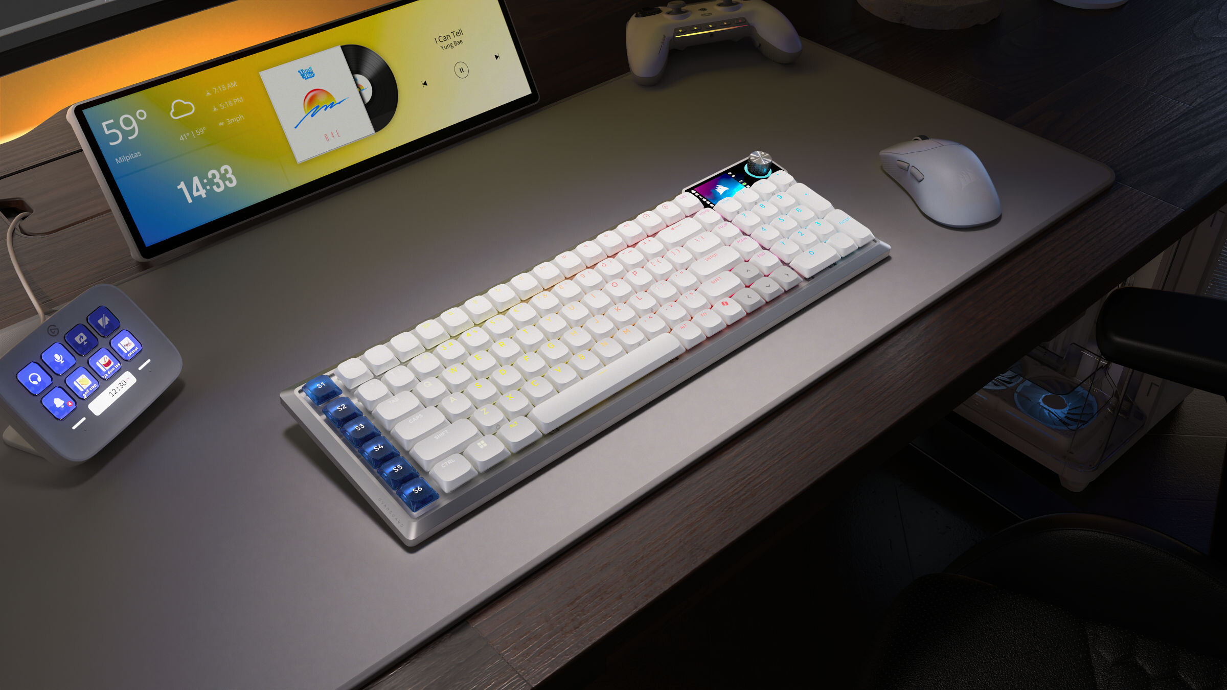 Corsair VANGUARD AIR 99 WIRELESS Low Profile Tastatur  Bild © Corsair