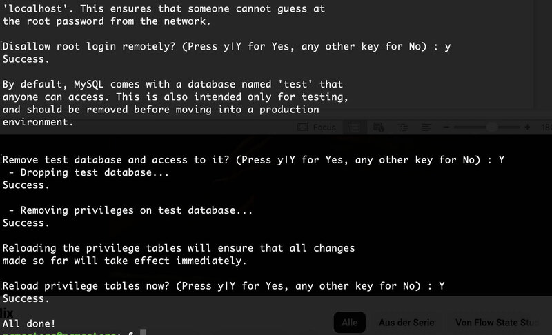 mysql Server absichern 3