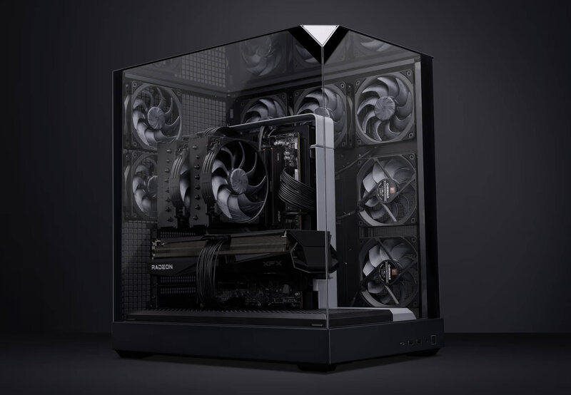 Noctua NF A12x25 G2 chromax black im Gehäuse Noctua NF A12x25 G2 chromax black im Gehäuse