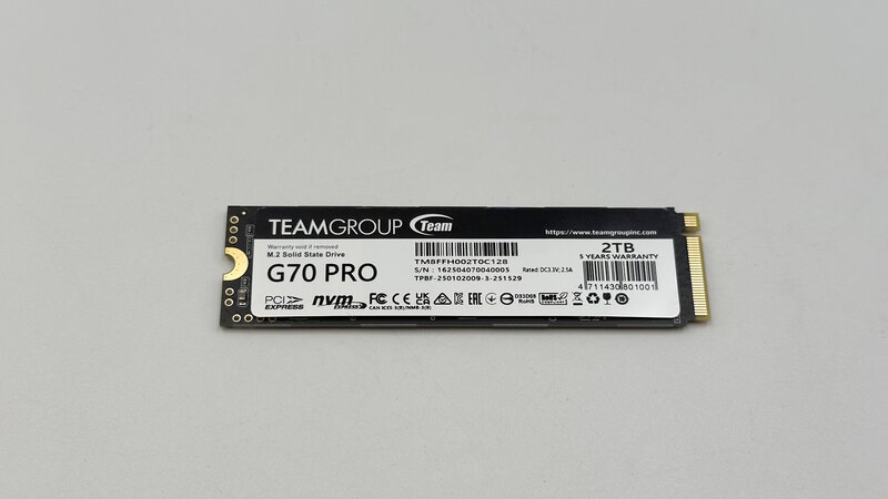 T FORCE G70 Pro SSD Seite 1
