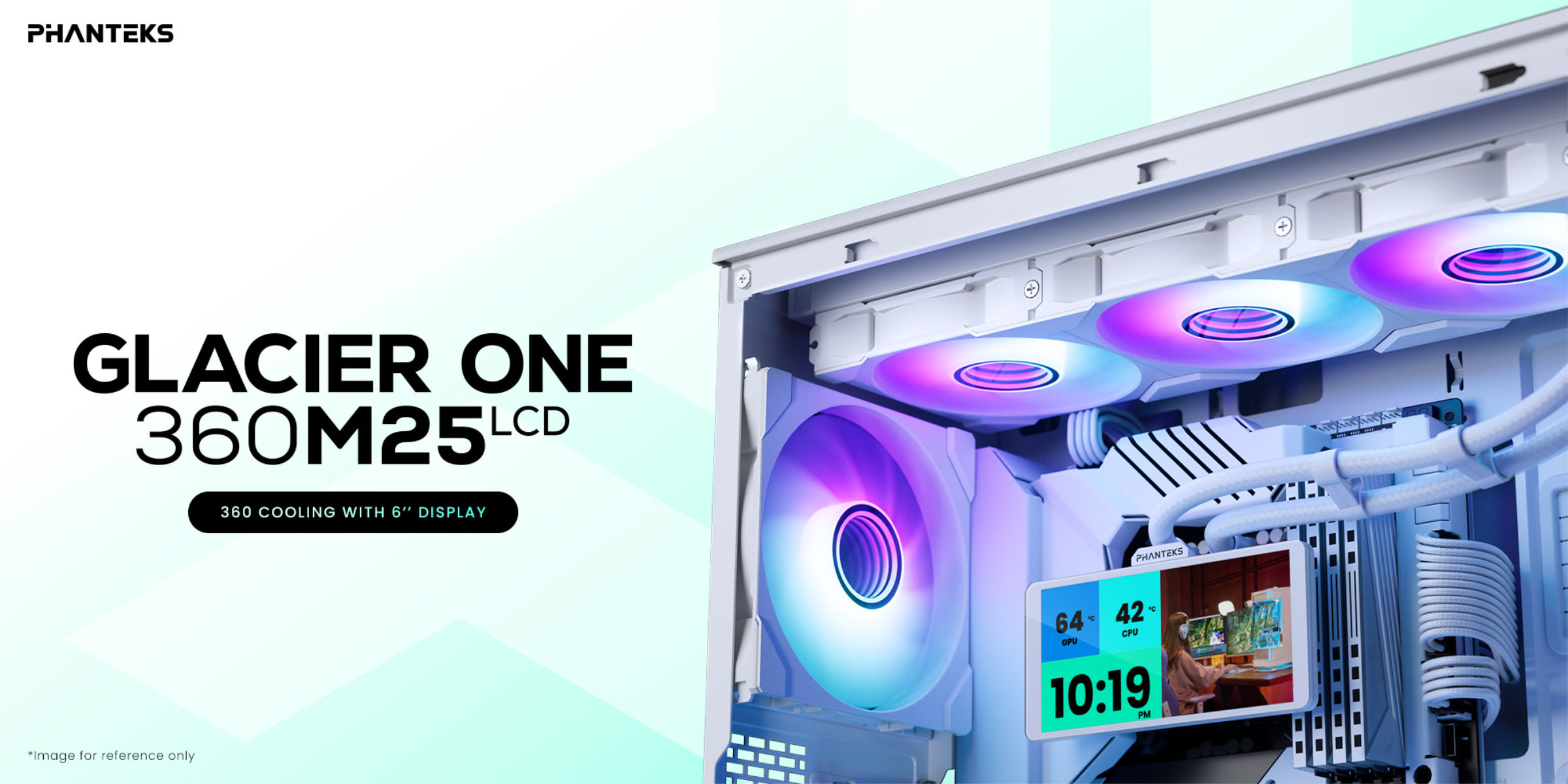 Phanteks Glacier One 360M25 LCD AIO  Bild © Phanteks