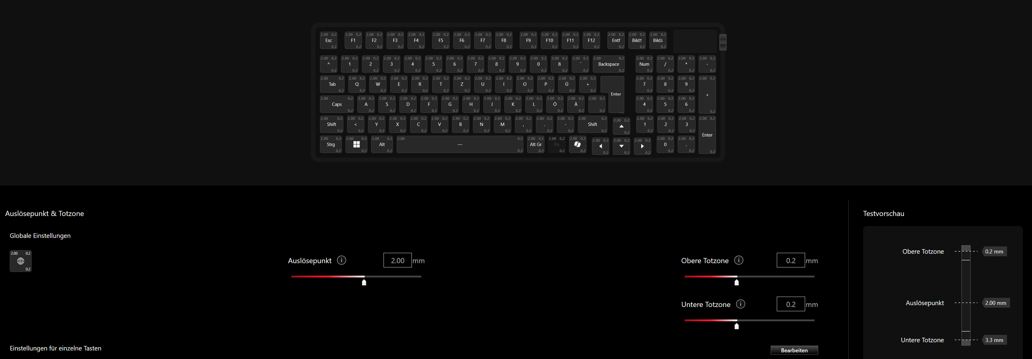 ASUS ROG Azoth 96 HE Gear Link -  Tasten