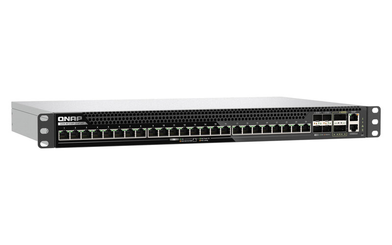 QNAP QSW-M7230P-2X4F24T: L3-Lite-Managed-PoE++-Switch mit zwei 100-GbE-QSFP28-Ports