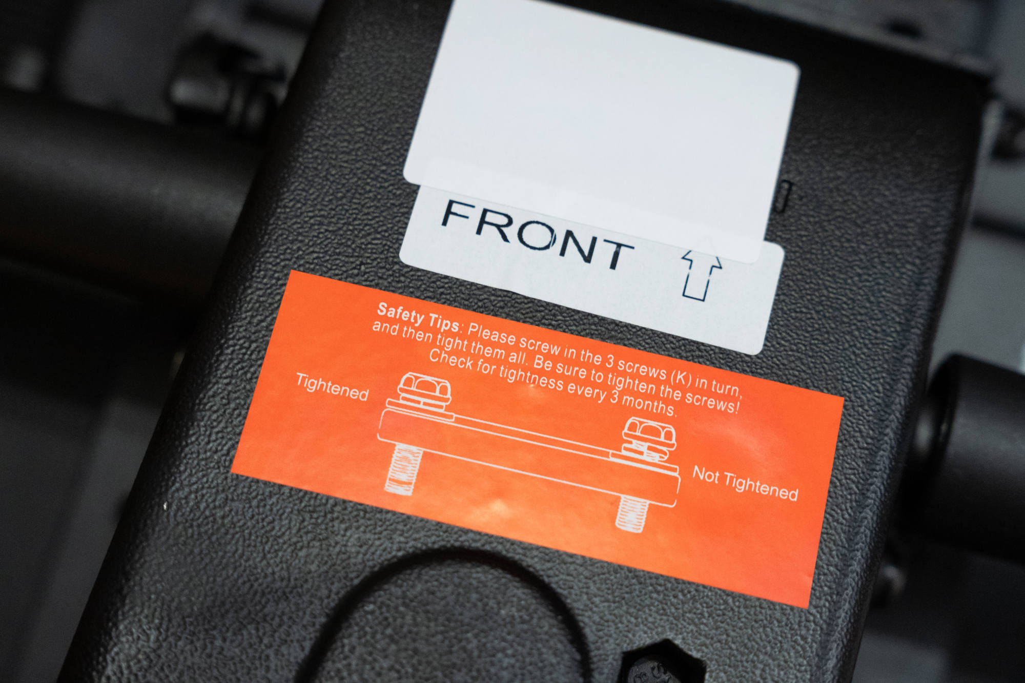 Flexispot C7 Hinweis Unterseite Flexispot C7 Hinweis Unterseite