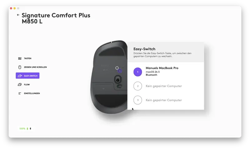Logitech M850L Options EasySwitch