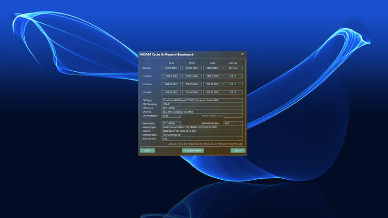TEAMGROUP ELITE DDR4 AIDA64 Benchmark