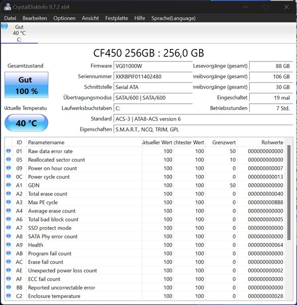NiPoGi Pinova P1 CrystalDiskInfo SSD