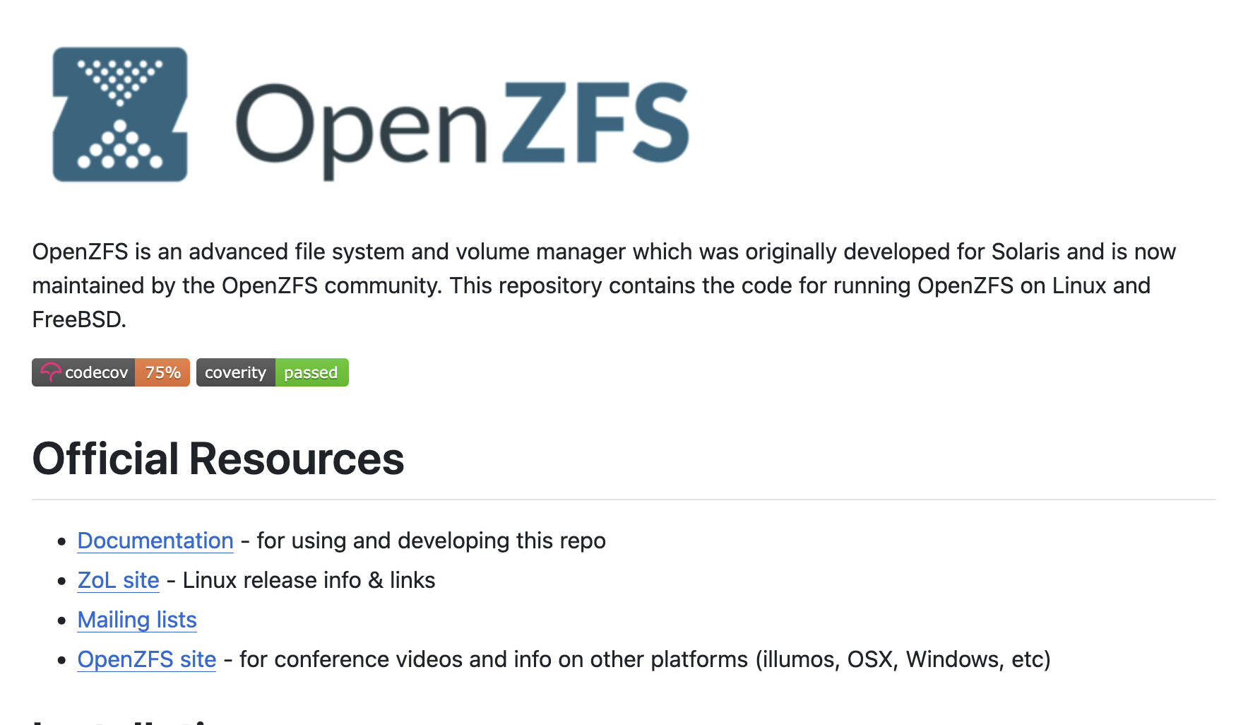 OpenZFS  Bild © OpenZFS