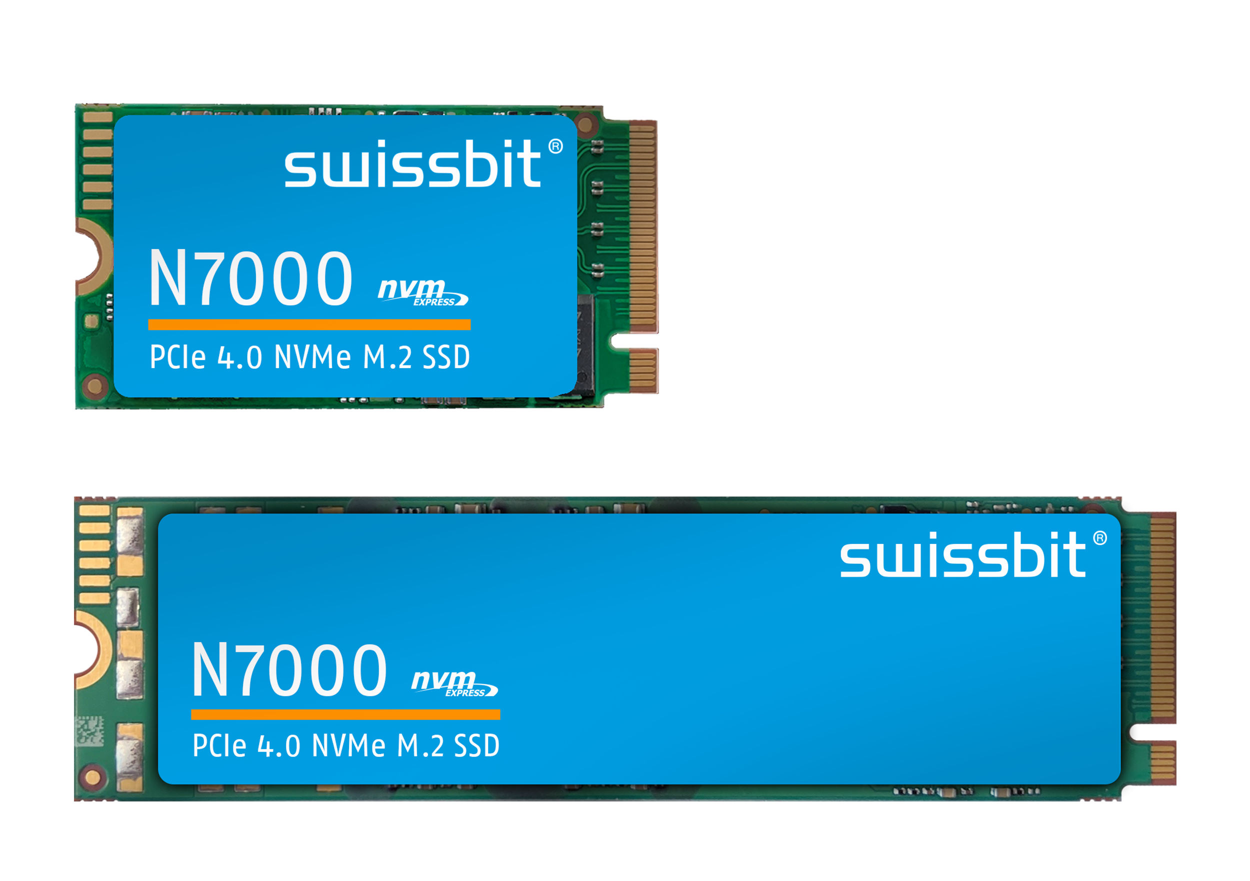 Swissbit N7000 PCIe Gen4 M.2-NVMe-SSDs für industriellen Einsatz mit bis zu 3,8 TB Kapazität