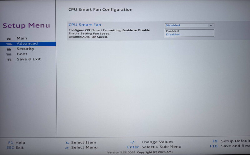 Sapphire EDGE AI BIOS Advanced Smart Fan