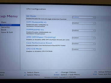 Sapphire EDGE AI BIOS Advanced CPU Sapphire EDGE AI BIOS Advanced CPU