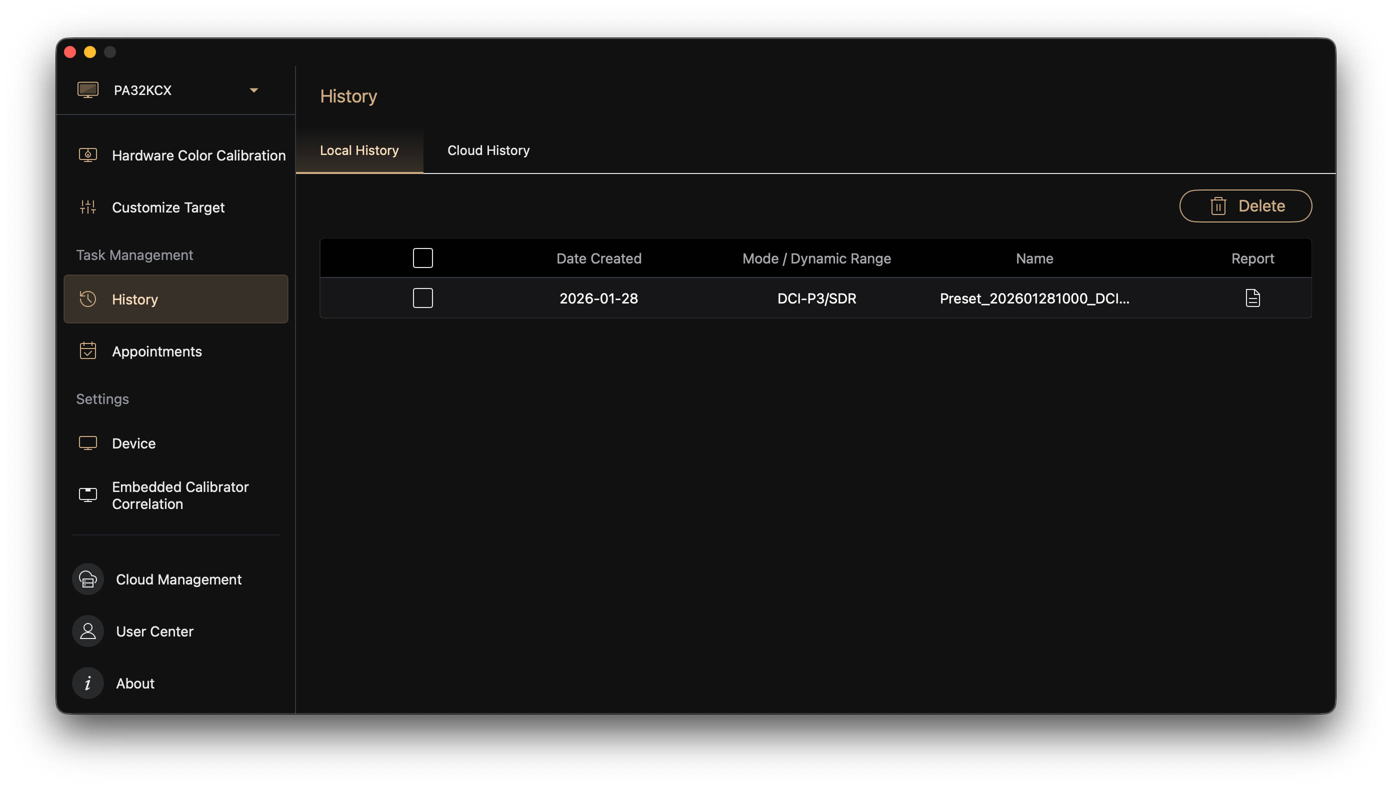 ASUS ProArt Calibration Report