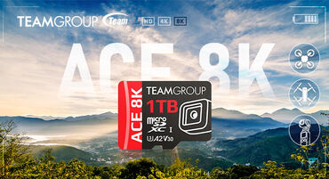 Team Group ACE 8K MicroSDXC-Karten für hochauflösende Videoaufnahmen vorgestellt