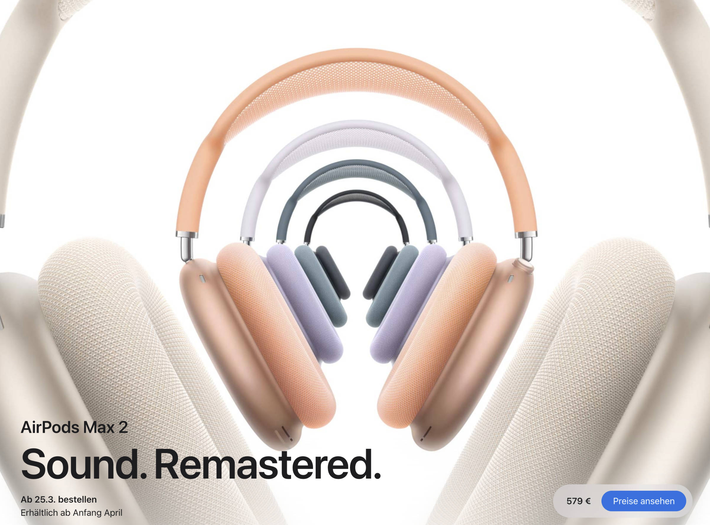 AirPods Max 2 Farben  Bild © Apple