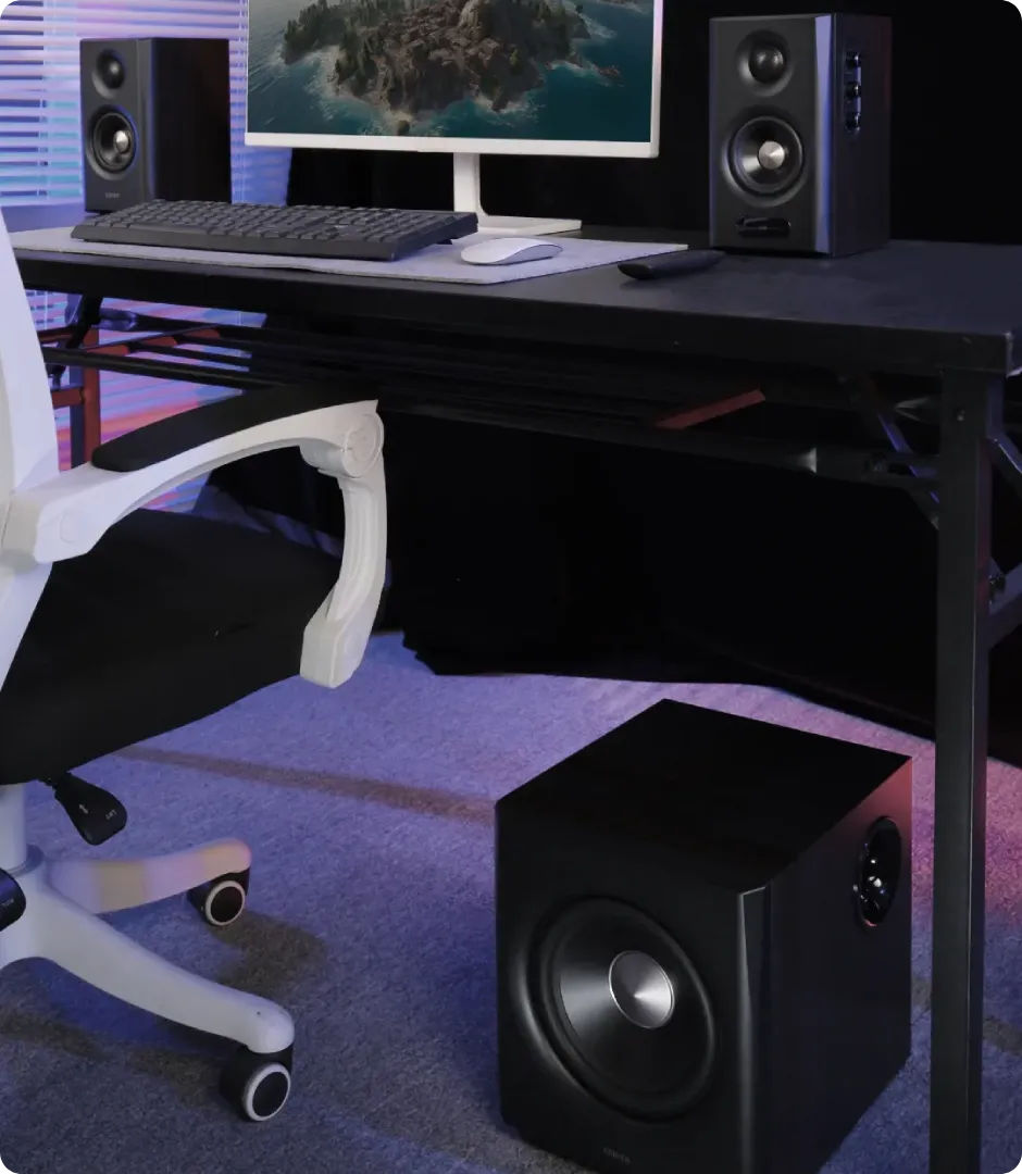 Edifier S355DB:Hi-Res-2.1 Lautsprechersystem mit kabellosem Subwoofer ab 369 €
