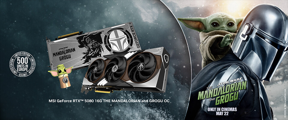 MSI GeForce RTX 5080 The Mandalorian and Grogu Limied Edition  Bild © MSI