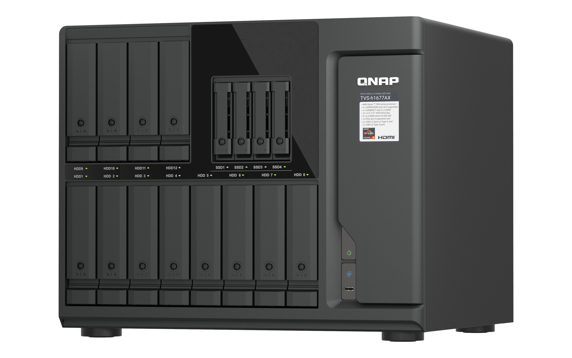 QNAP TVS h1677AX  Bild © QNAP