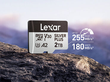 Lexar Professional SILVER PLUS microSDXC-Serie mit 2-TB-Kapazität erhältlich