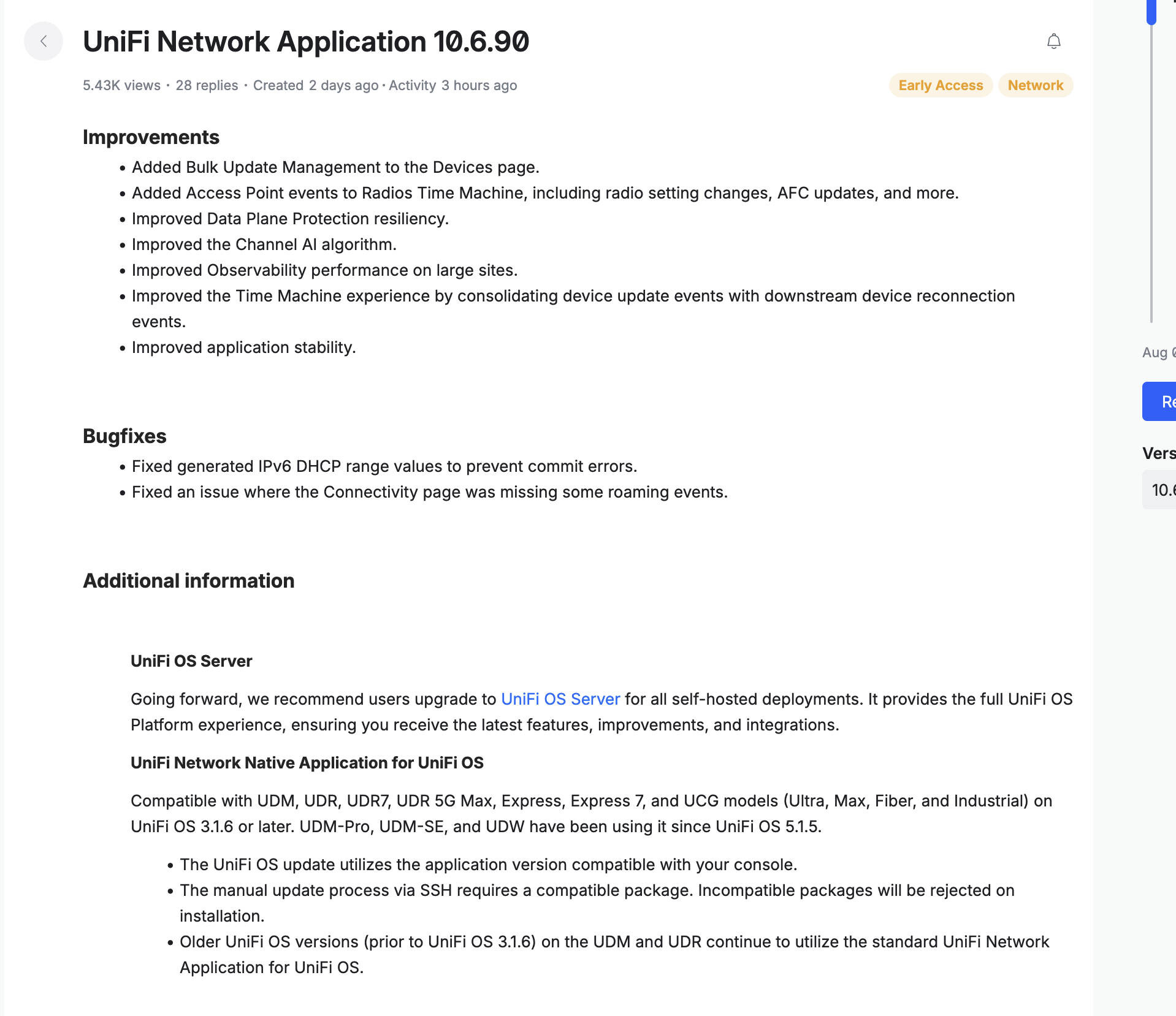 UniFi Network Application 10 6 90  Bild © Ubiquiti
