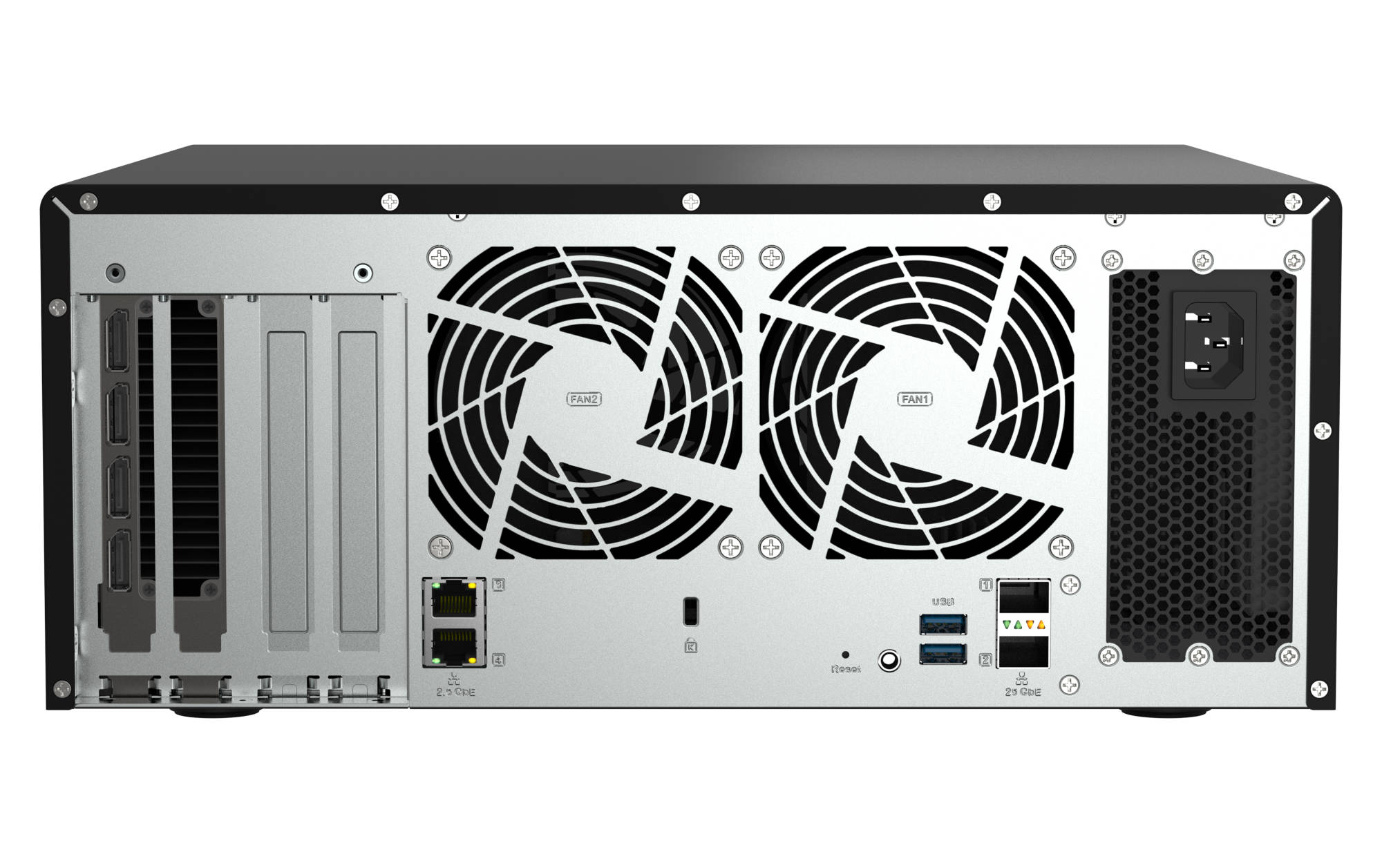 QNAP QAI h1290FX mit Rückseite