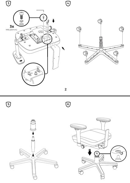 noblechairs AURA - Aufbau Unterbau nach Anleitung noblechairs AURA - Aufbau Unterbau nach Anleitung