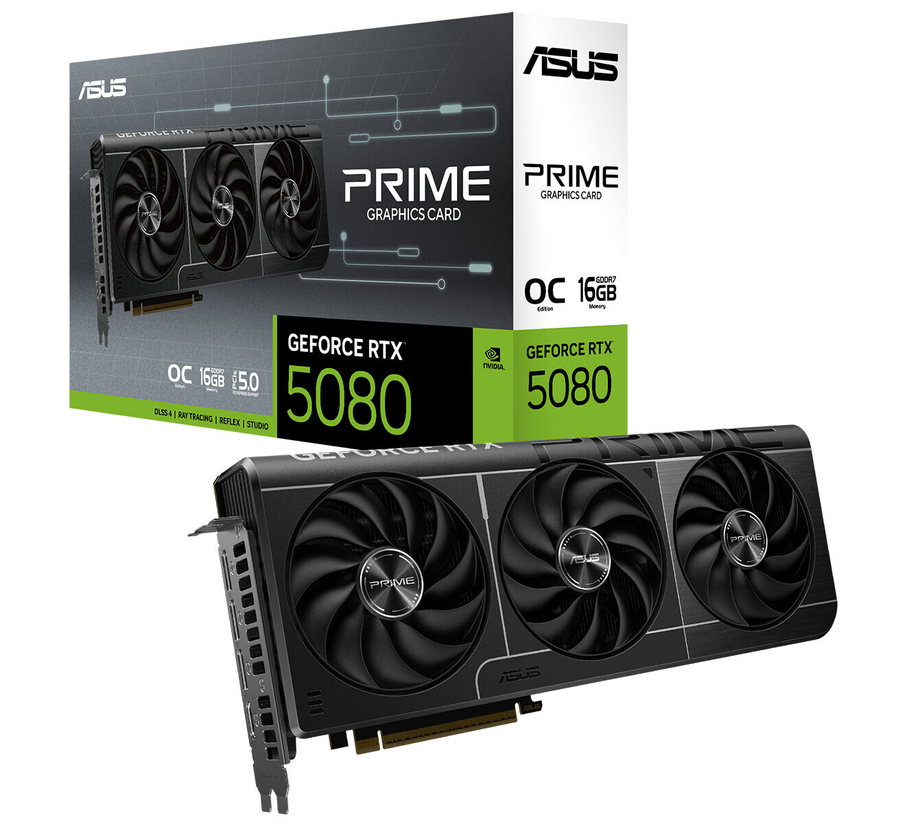 ASUS Prime GeForce RTX 5080 EVO OC Edition Karton  Bild © TechPowerUp