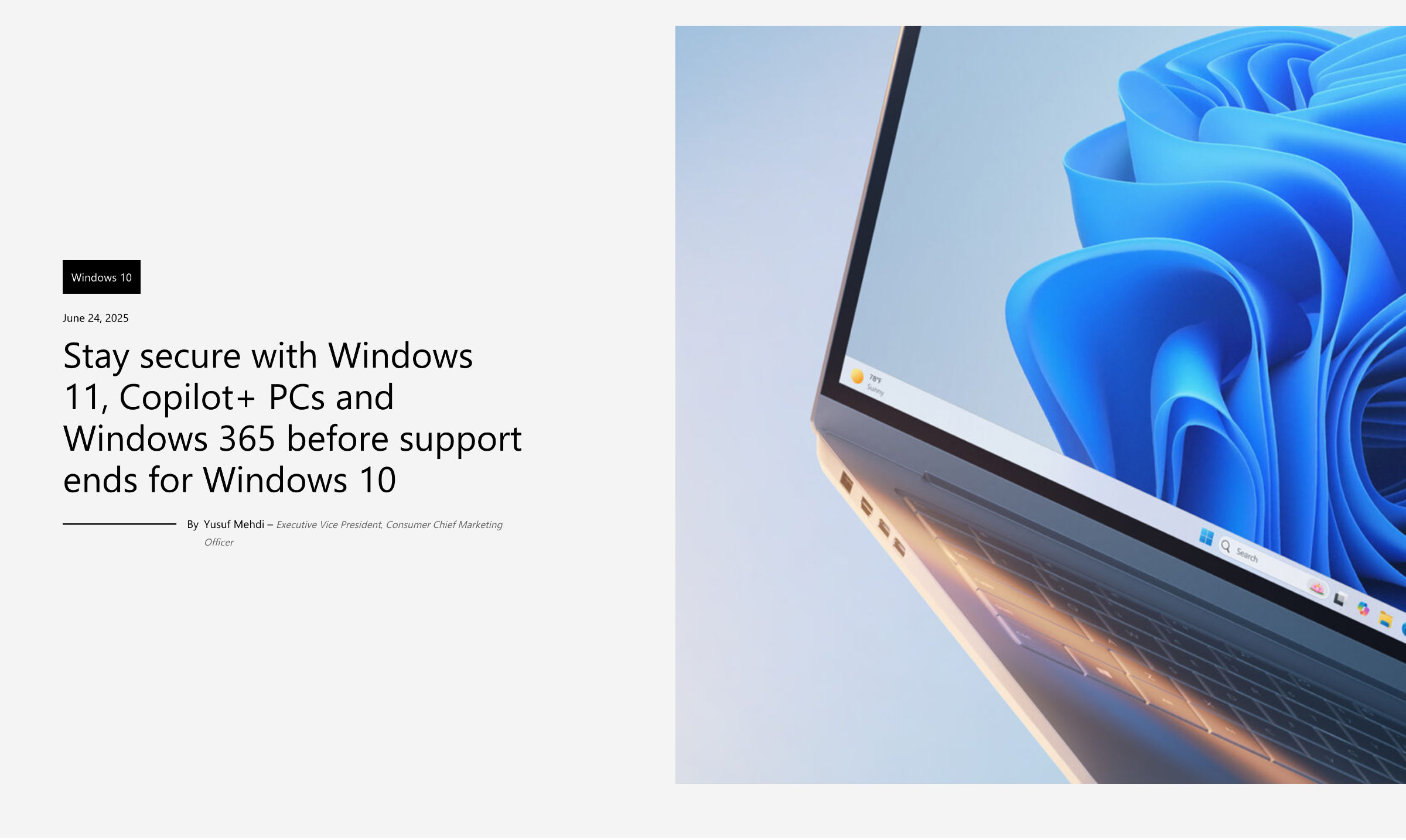 Microsoft Windows 10 Sicherheitsupdates  Bild © Microsoft