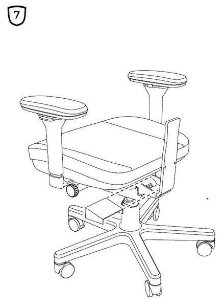noblechairs AURA - Aufbau Innere Abdeckung noblechairs AURA - Aufbau Innere Abdeckung