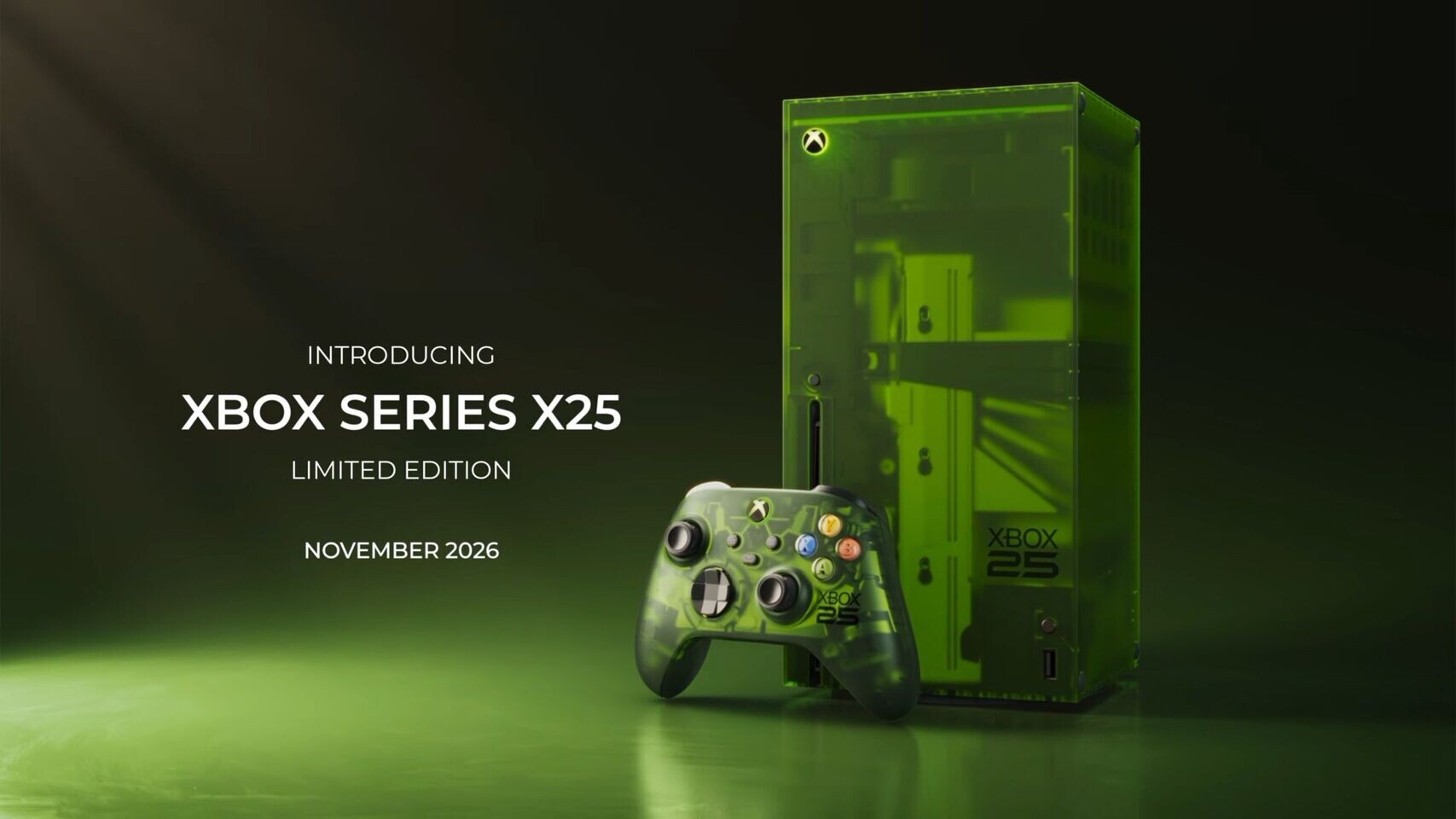 Xbox Series X25: Microsoft zeigt limitierte Edition mit durchsichtigem Gehäuse