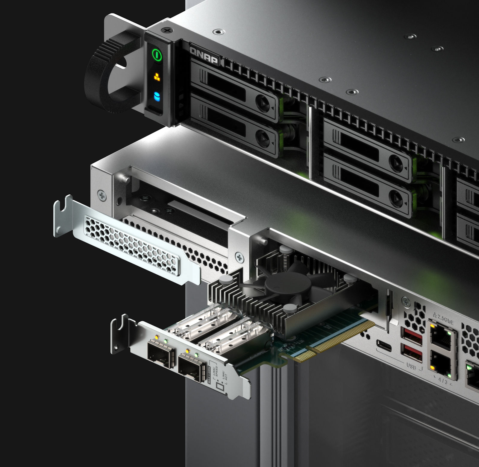 QNAP TS h1077AFU LAN