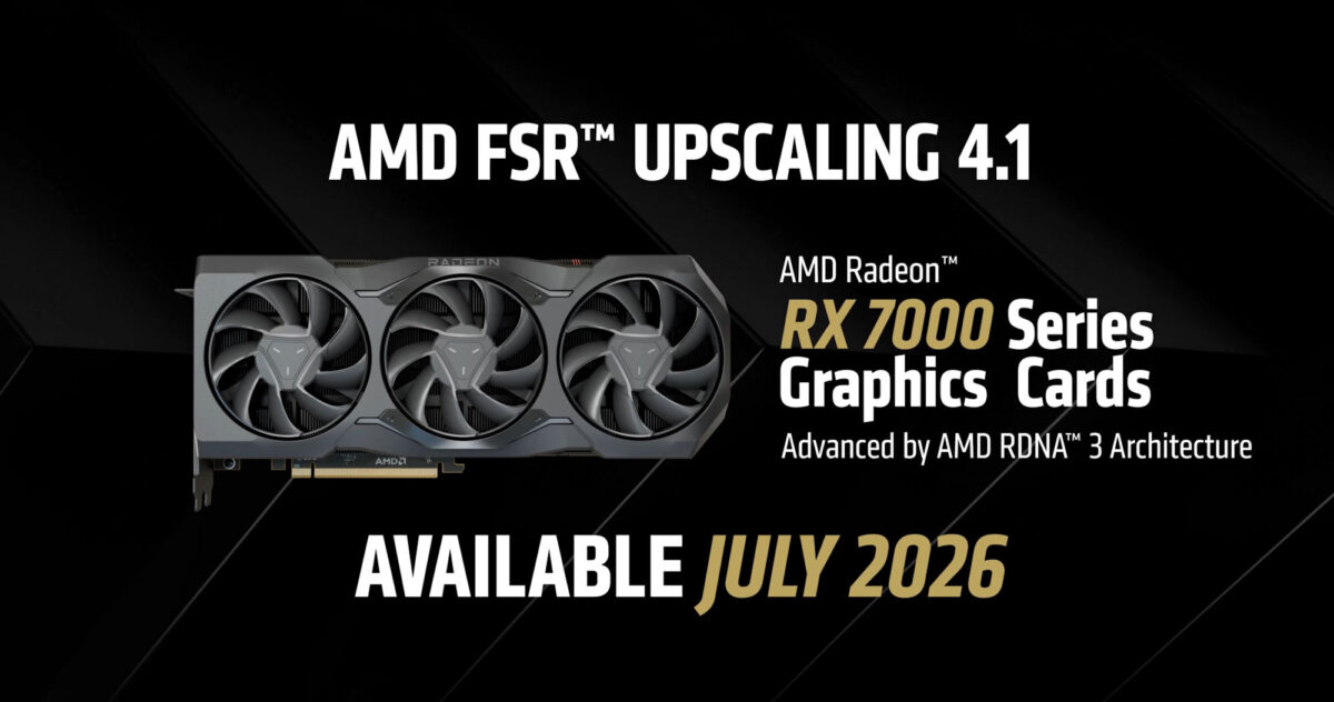 AMD FSR 4 1 Unterstützung für die Radeon RX 7000  Bild © Videocardz