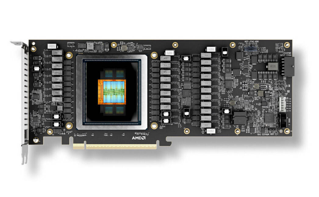 Instinct MI350P Chip und PCB