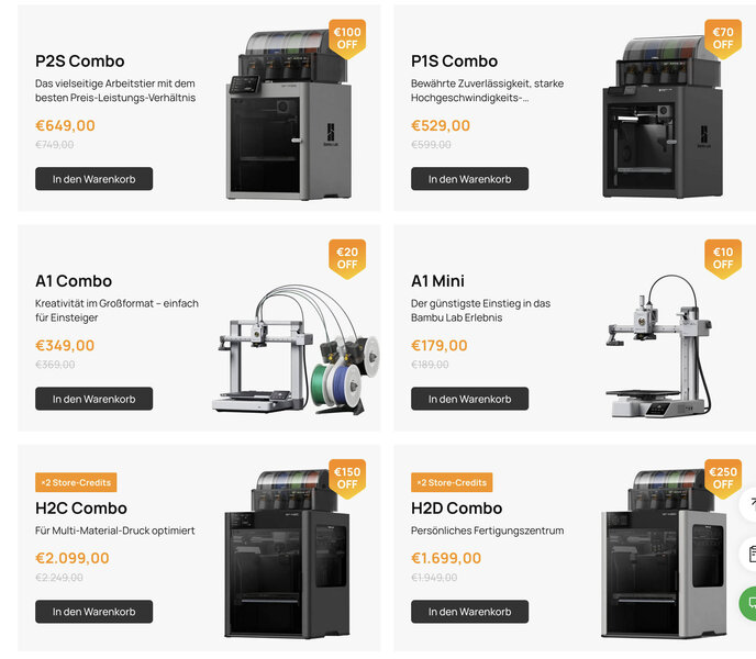 Bambu Lab 3D Drucker Sale
