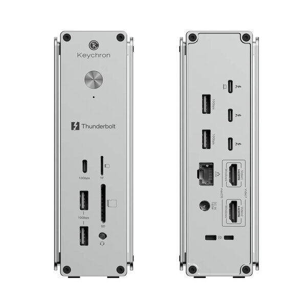 Keychron 14 in 1 Thunderbolt 5 Dockingstation Ports Keychron 14 in 1 Thunderbolt 5 Dockingstation Ports