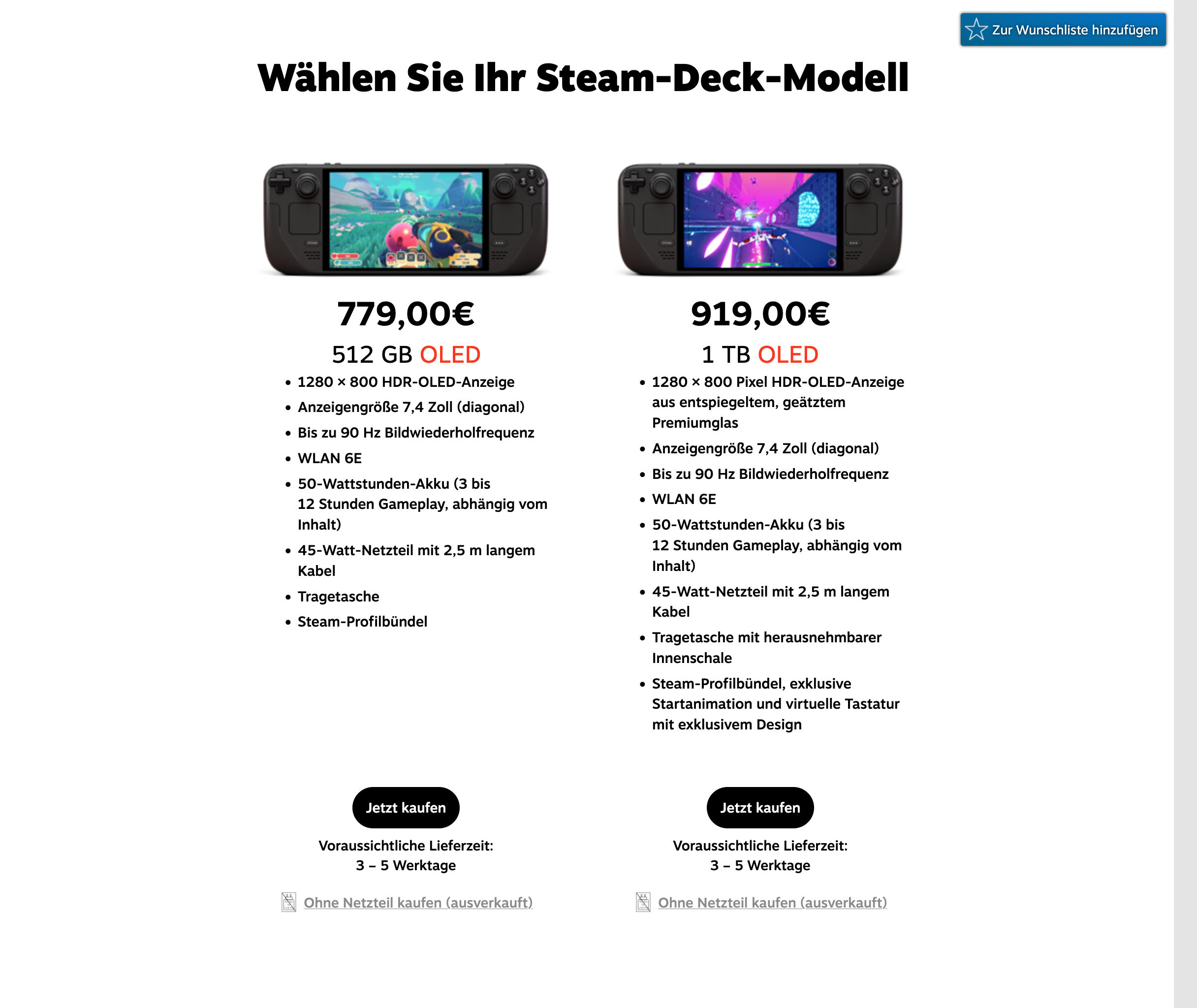 Steam Deck OLED Preiserhöhungen: Komponentenengpässe sorgen für einen Anstieg