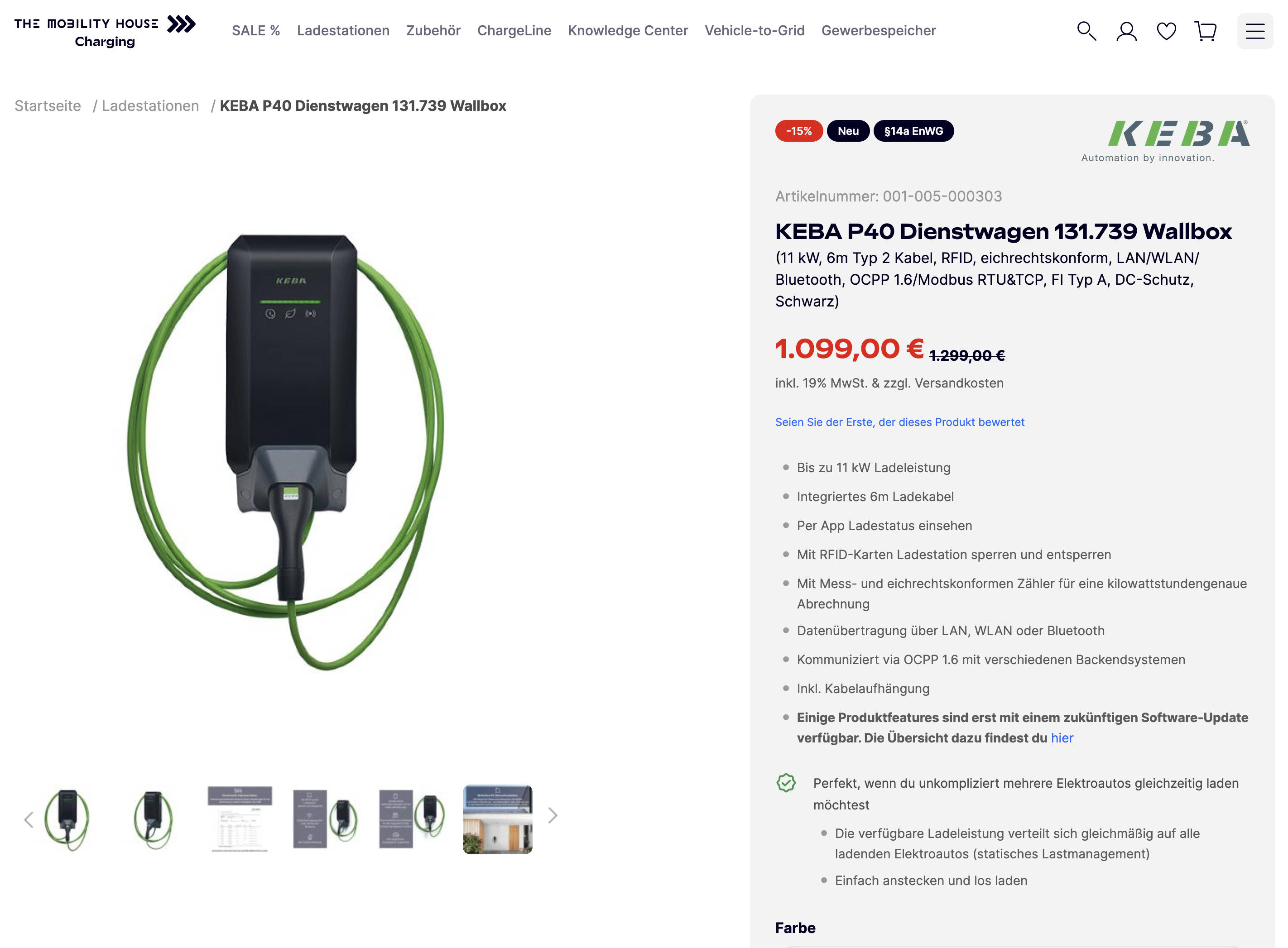 KEBA P40 Dienstwagen  Bild © KEBA