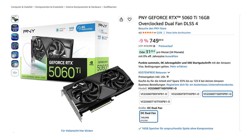 Grafikkarten und SSD Amazon Prime Day Deals von PNY mit Rabatten
