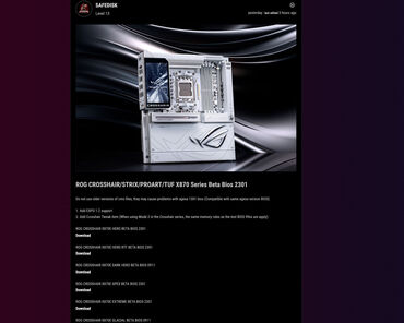Beta BIOS für X870 Motherboards mit AMD EXPO 1 2 Beta BIOS für X870 Motherboards mit AMD EXPO 1 2