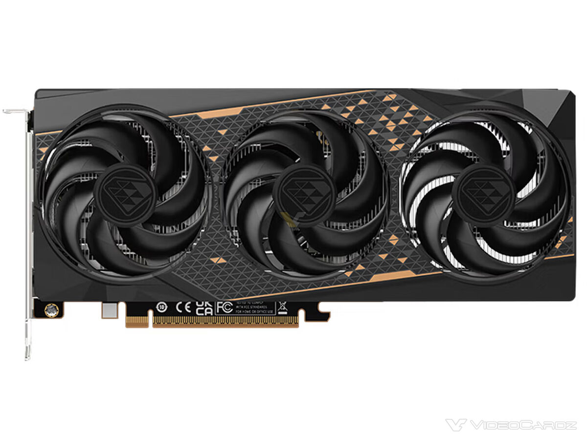 SAPPHIRE Black Diamond Radeon RX 9060 XT 8G D6 OC Frontansicht  Bild © Videocardz